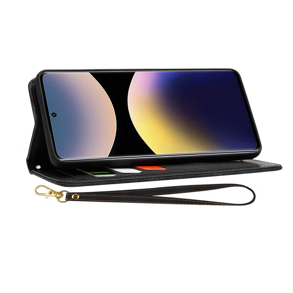 Techsuit Xiaomi Redmi Note 14 Pro+ 5G - FlipCraft - Θήκη Πορτοφόλι από Δερματίνη - Flowers of the Dawn