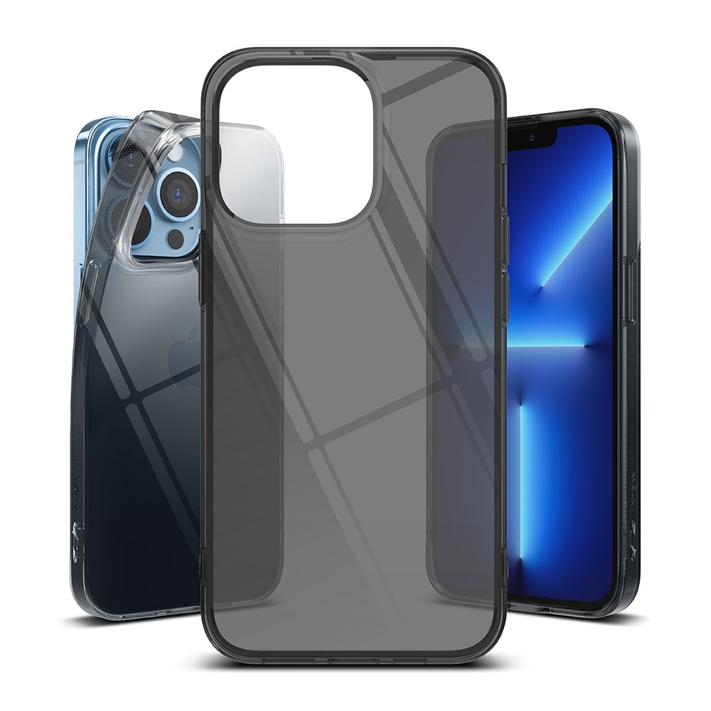 Ringke iPhone 13 Pro Air Ultra-Thin TPU Case Λεπτή Θήκη Σιλικόνης - Smoke Black / Διάφανη