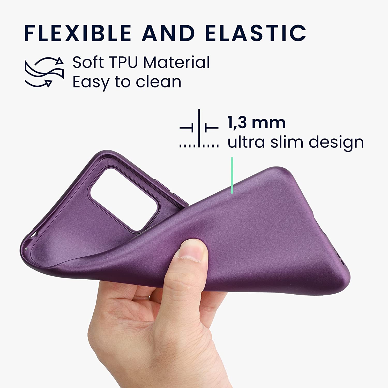 KW Xiaomi Redmi Note 10 5G / Poco M3 Pro 5G Θήκη Σιλικόνης TPU - Metallic Lavender - 57664.230