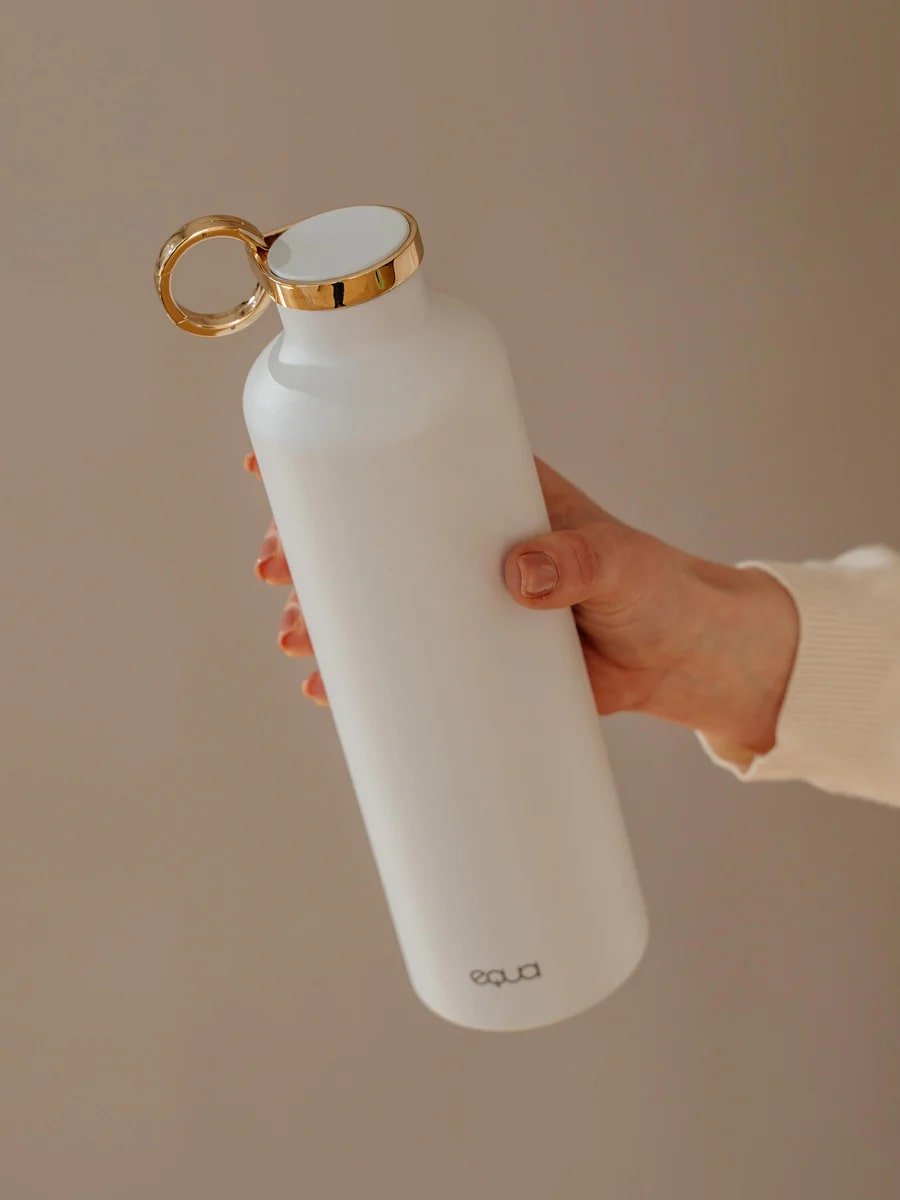 Equa Thermo Bottle Μπουκάλι Θερμός από Ανοξείδωτο Ατσάλι - 680ml - Snow White