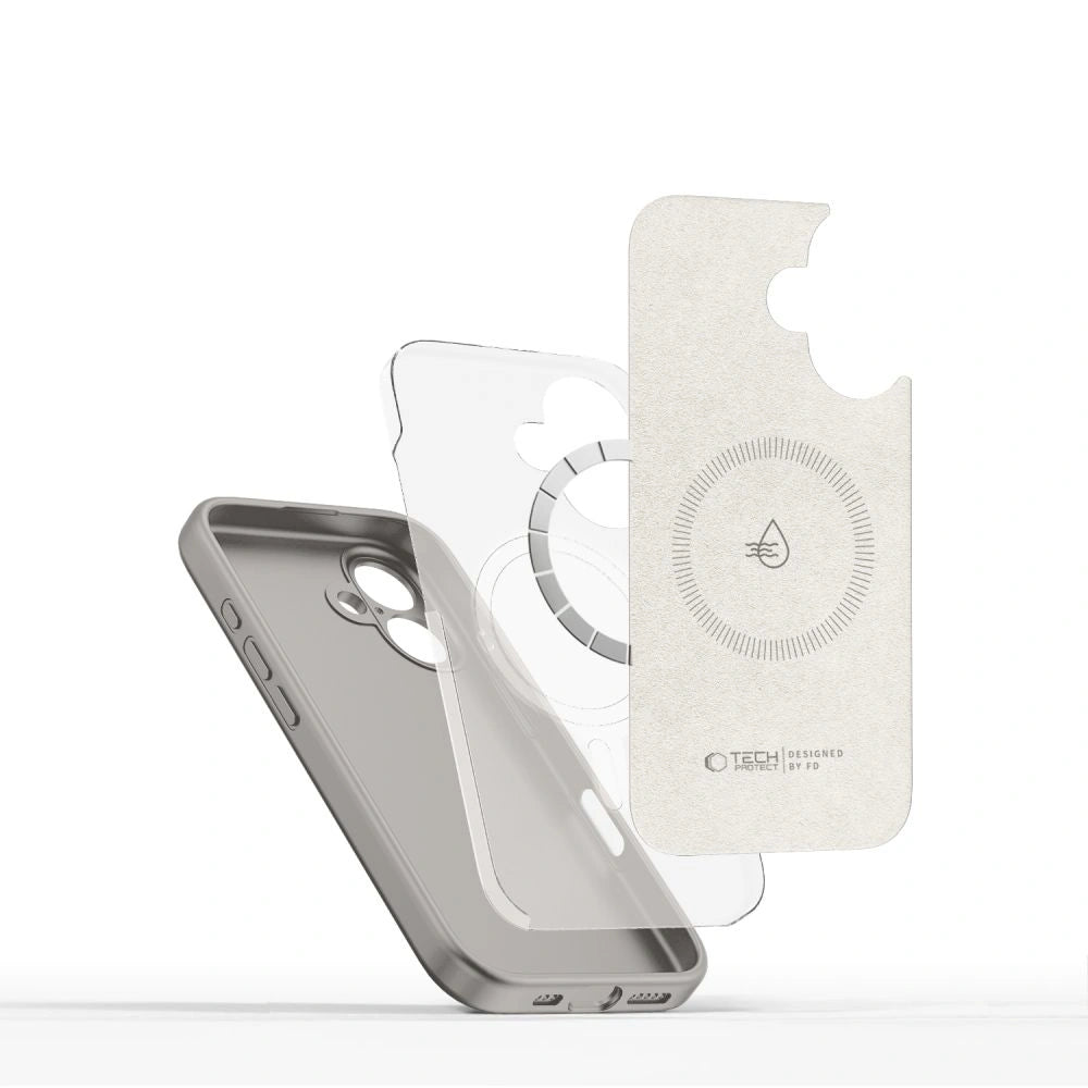 Tech-Protect iPhone 16e Liquid Silicone MagSafe Θήκη Σιλικόνης - Stone Grey