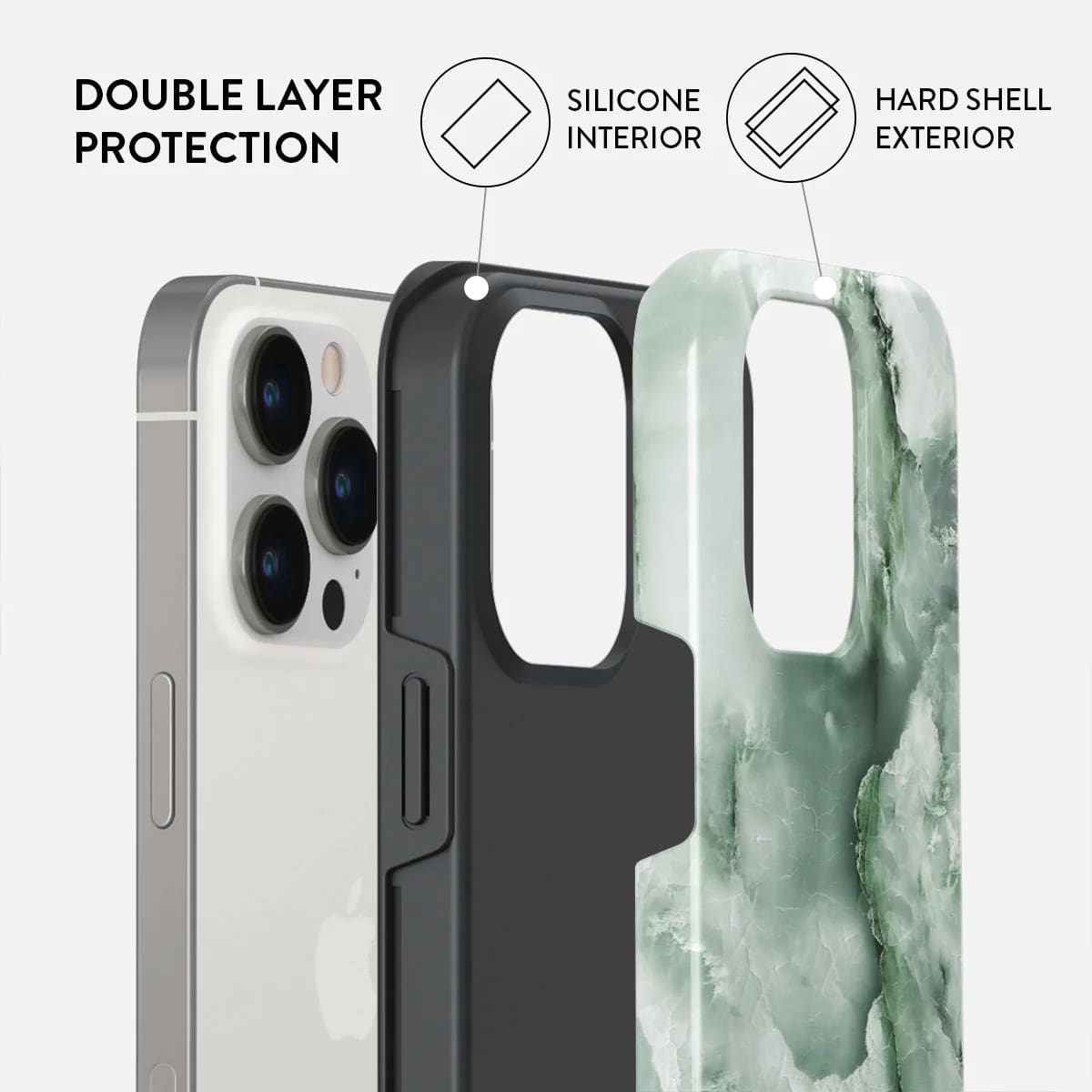 Burga iPhone 15 Pro Fashion Tough MagSafe Σκληρή Θήκη με MagSafe - Pistachio Cheesecake