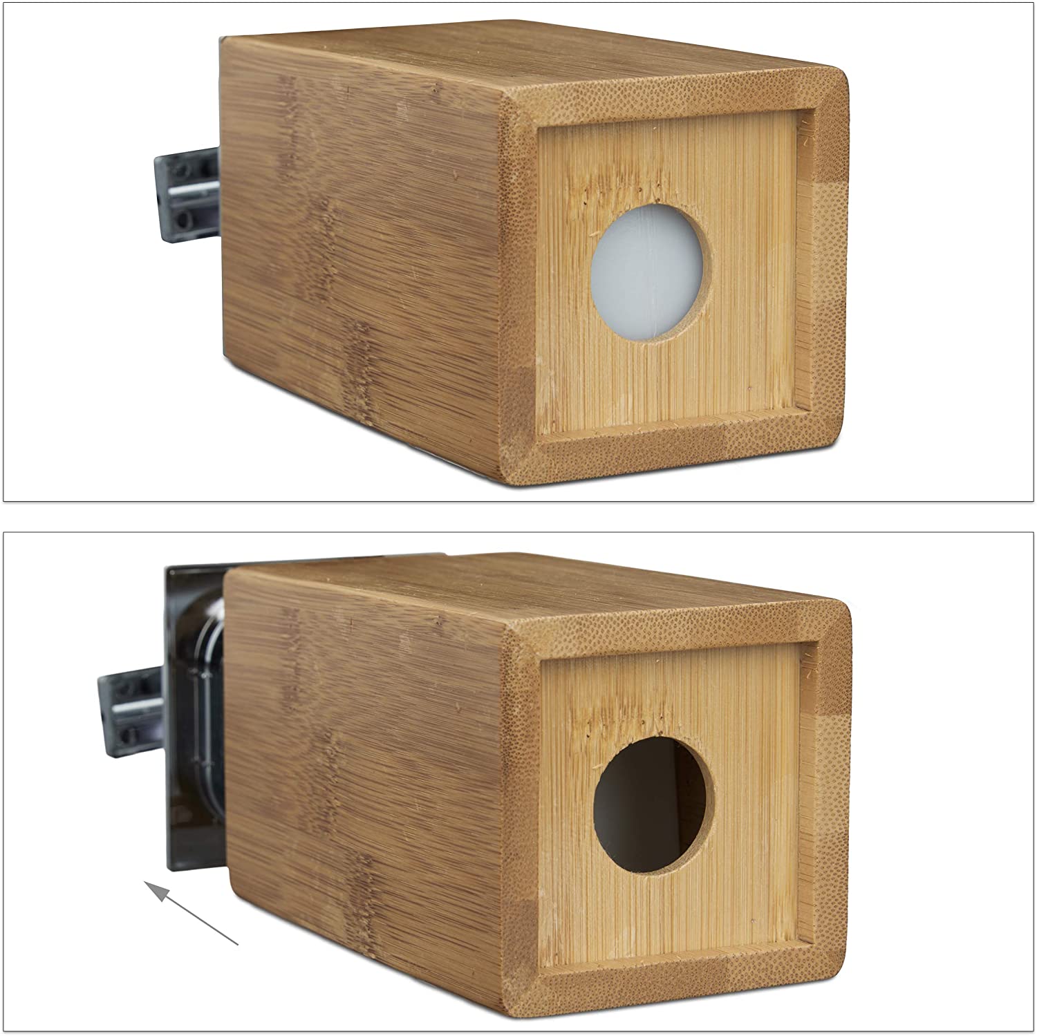 Relaxdays Σαπουνοθήκη Dispenser από Bamboo - Natural - 4052025205461