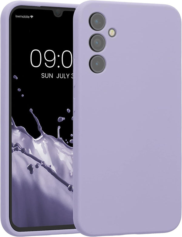 KW Samsung Galaxy A34 5G Θήκη Σιλικόνης Rubber TPU - Lavender - 60807.108