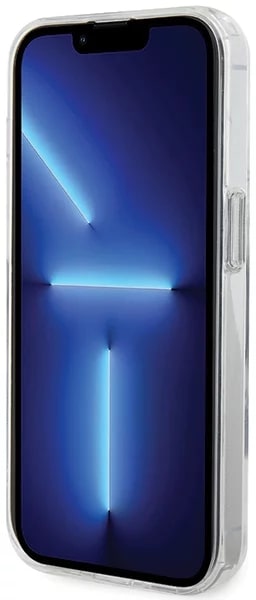 Karl Lagerfeld iPhone 15 Pro Max Ring Stand Choupette Head MagSafe Σκληρή Θήκη με Πλαίσιο Σιλικόνης και MagSafe - Διάφανη / Silver - KLHMP15XHMRSCHH