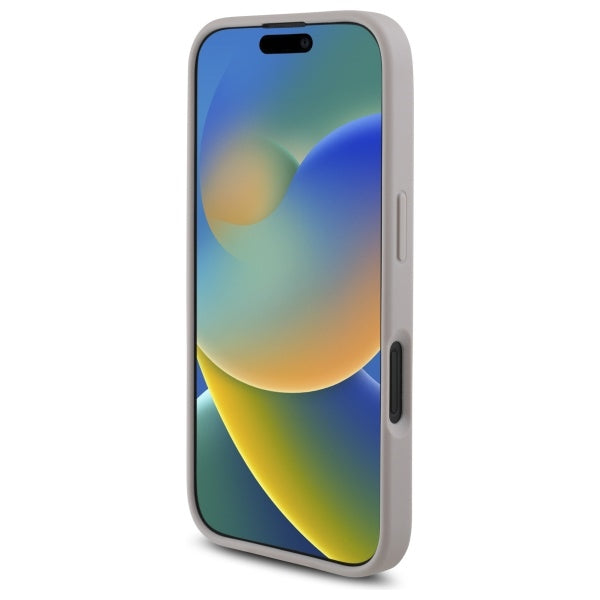 Guess iPhone 16 - 4G Big Logo - Θήκη με Επένδυση Συνθετικού Δέρματος - Pink - GUHCP16S4GMGPI