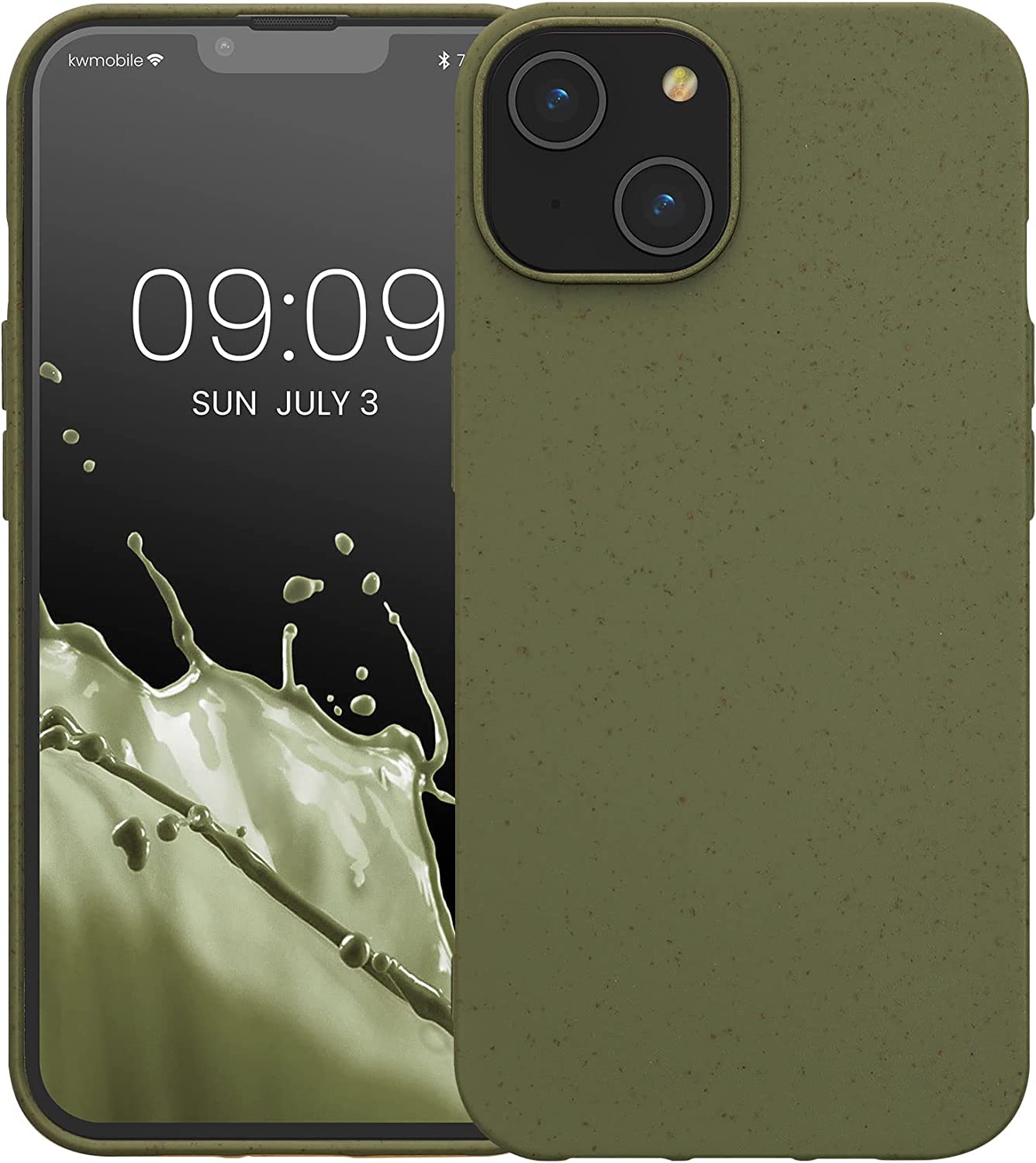 Kalibri iPhone 14 Θήκη Σιλικόνης TPU με Ανακυκλώσιμο και Βιοδιασπώμενο Υλικό - Olive Green - 59217.107