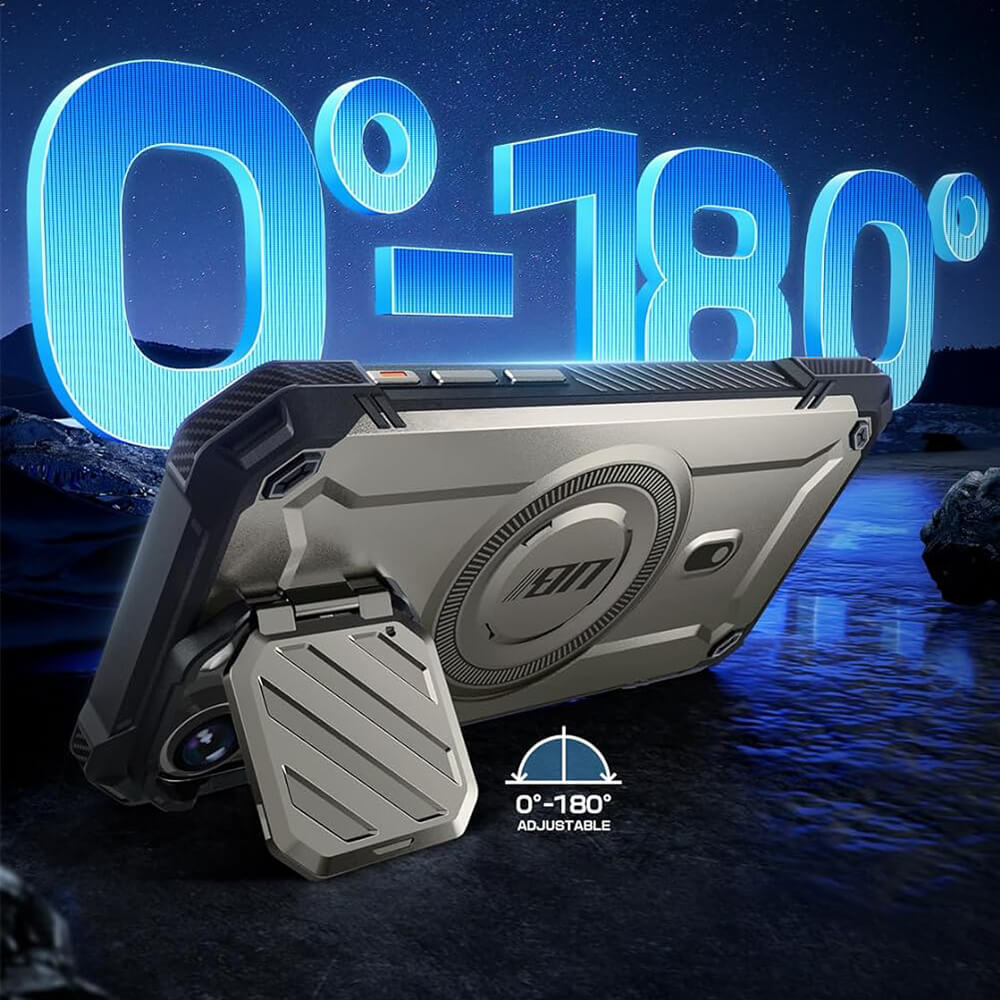 Supcase iPhone 15 Pro Max - Unicorn Beetle XT MagSafe - Σκληρή Θήκη με Προστασία Κάμερας / Stand - Titan Gray