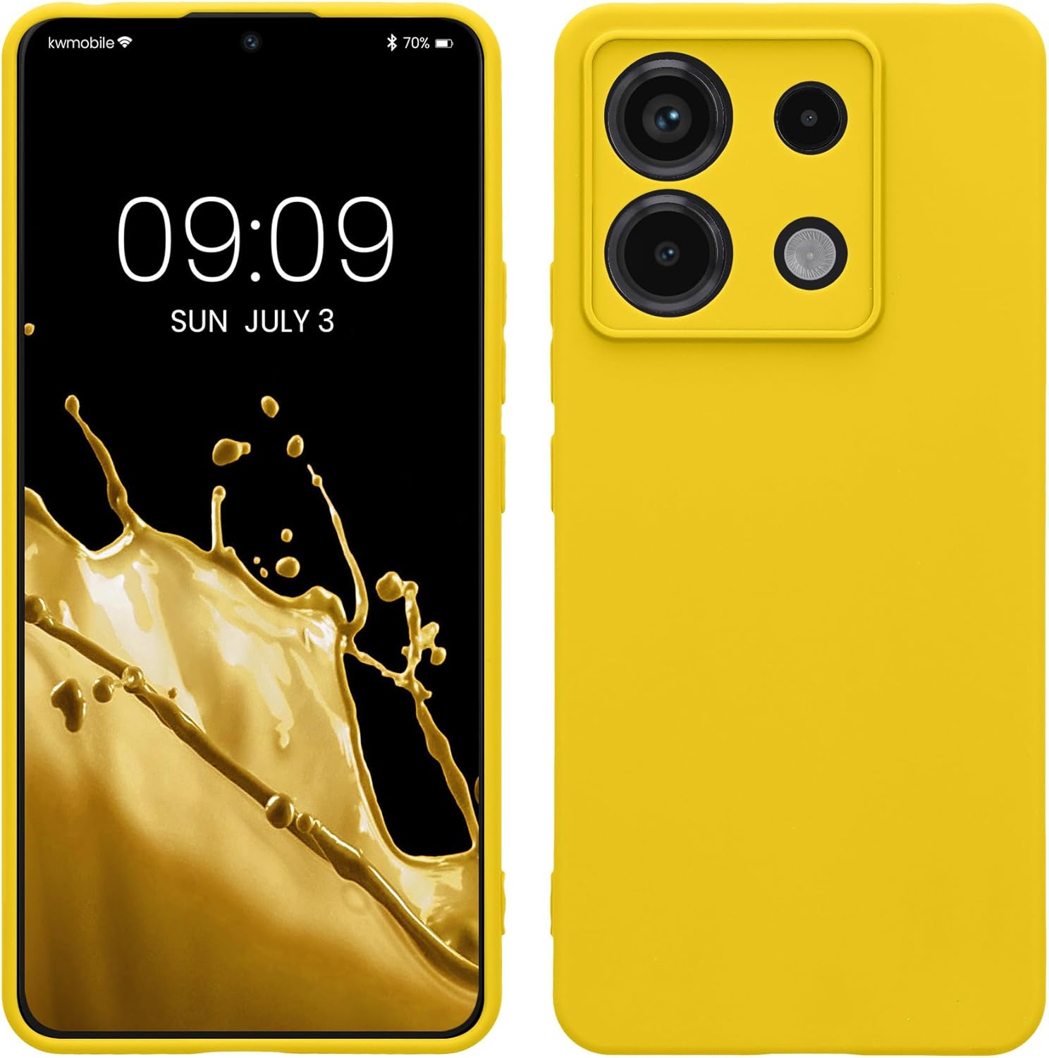 KW Xiaomi Redmi Note 13 Pro 5G / Poco X6 5G Θήκη Σιλικόνης TPU - Bright Yellow