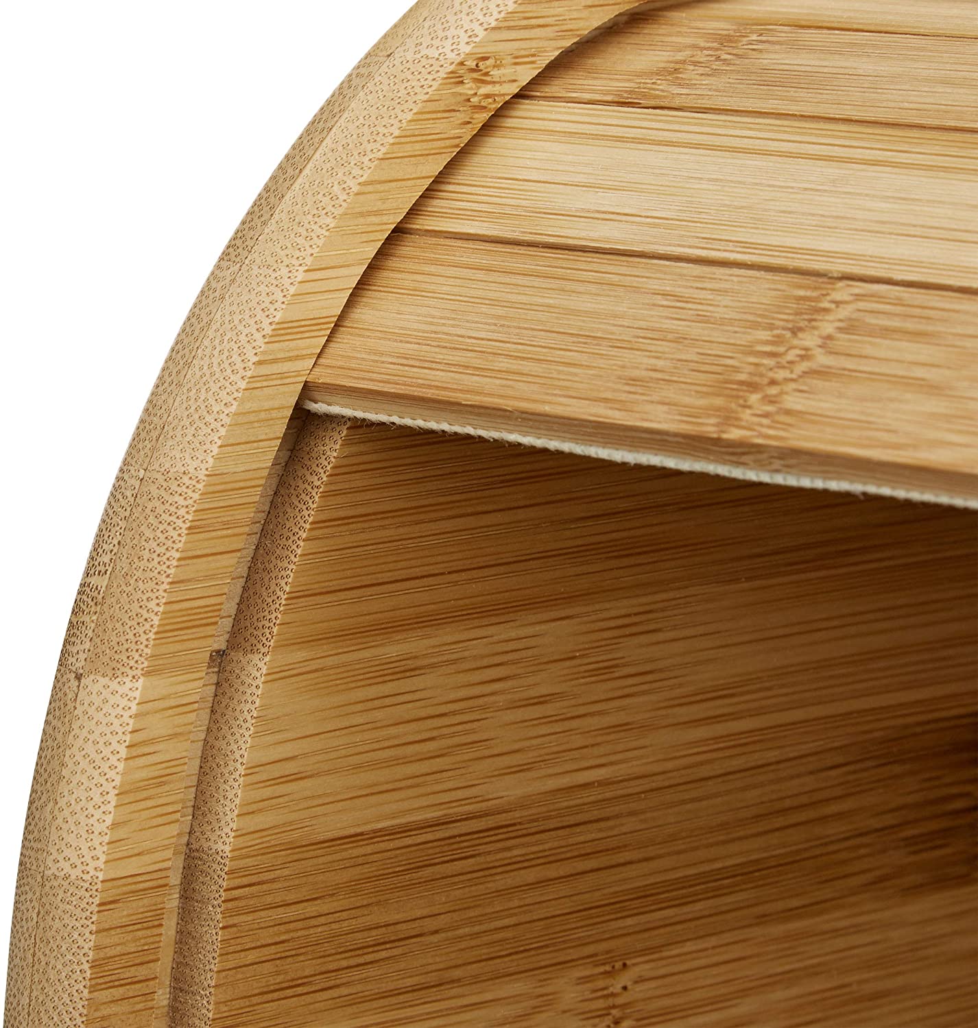 Relaxdays Δοχείο Αποθήκευσης Ψωμιού με Συρόμενο Μπροστινό Καπάκι και Συρτάρι - Natural - 4052025202309