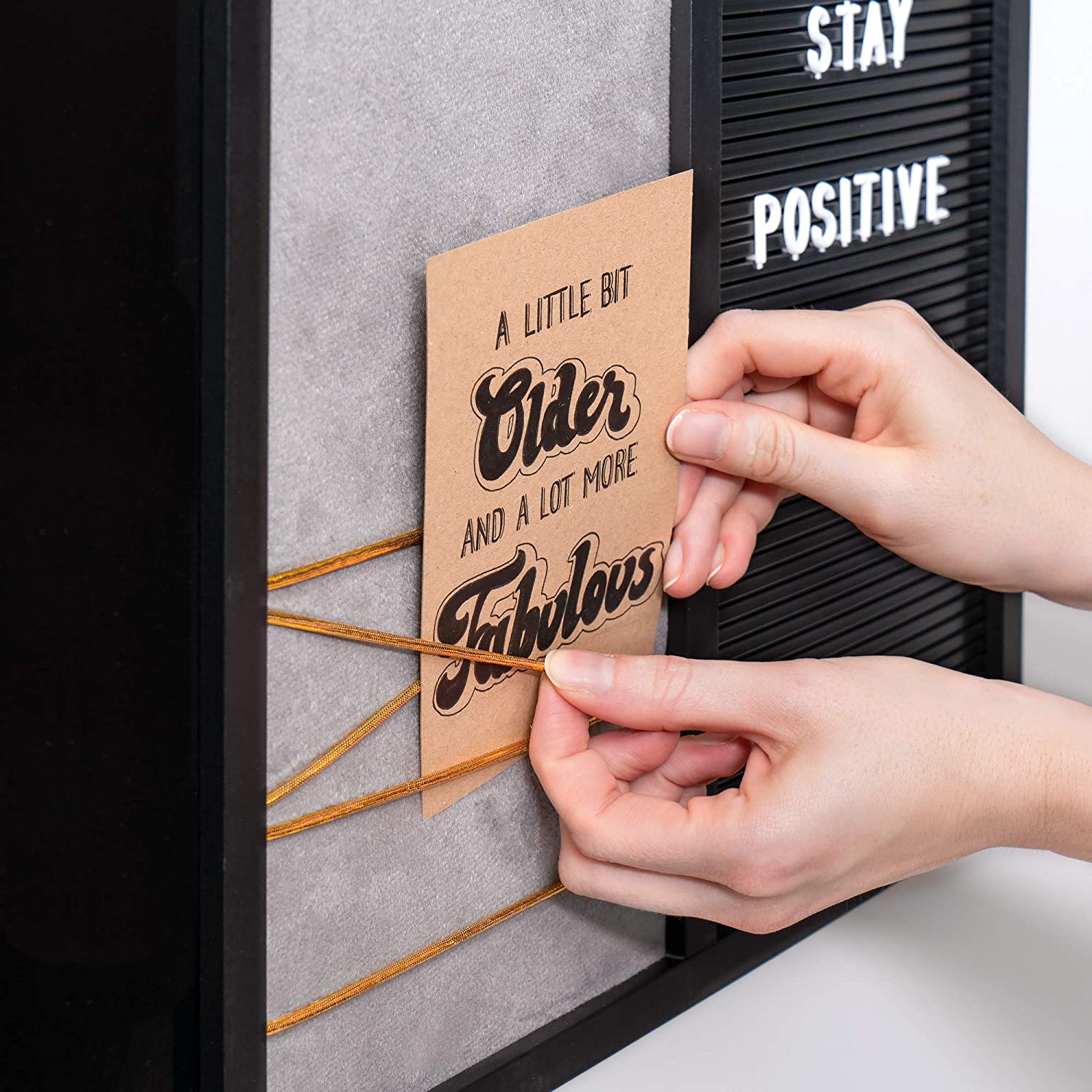 Navaris Combination Whiteboard - Πίνακας Ανακοινώσεων - 60 x 40cm - Black - 53028.01.6