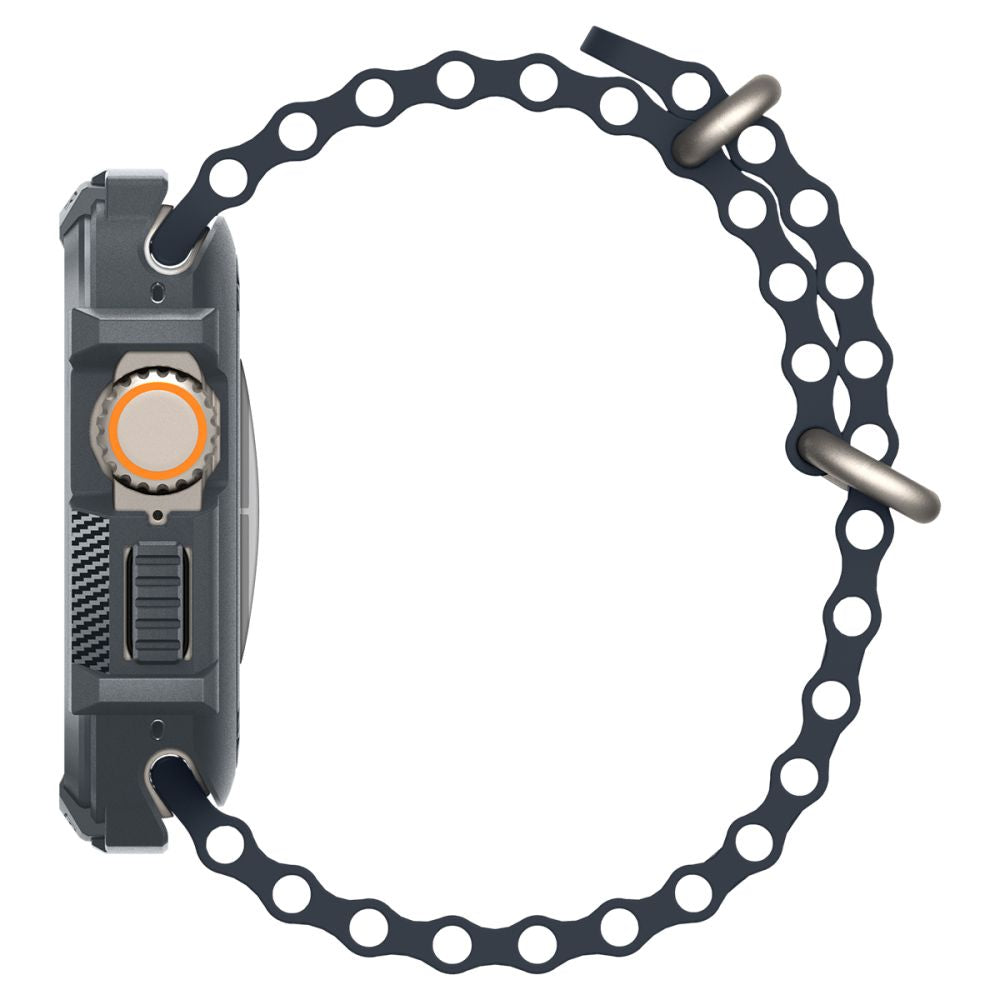 Spigen Θήκη Apple Watch Ultra (1/2/3) - 49mm Rugged Armor - Dark Grey