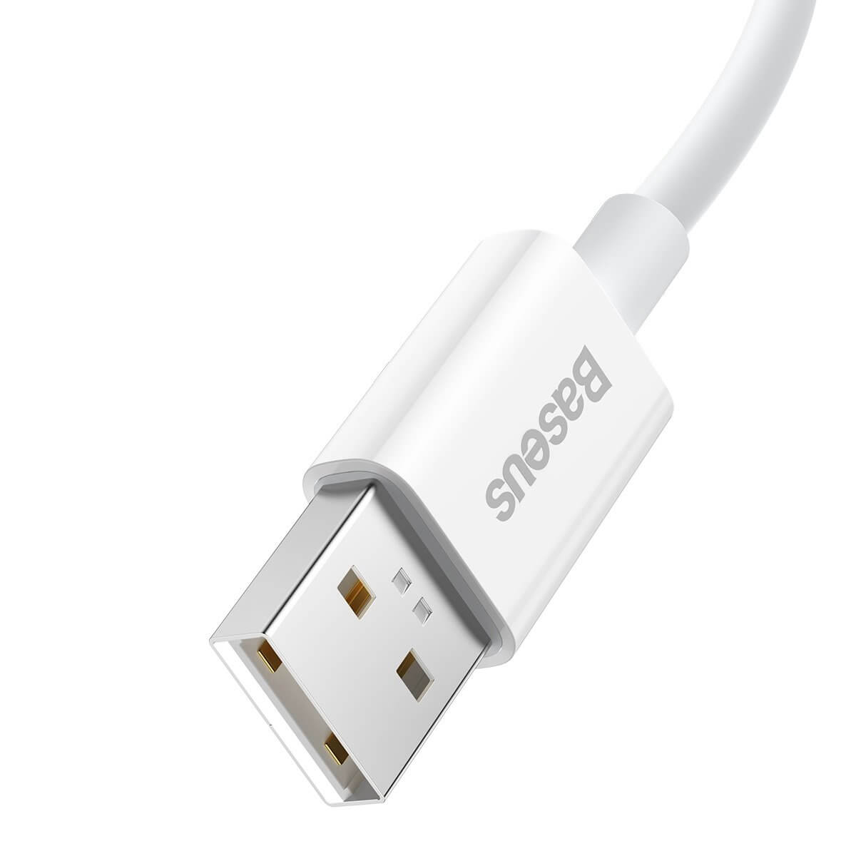 Baseus Superior Series SUPERVOOC Καλώδιο Δεδομένων και Φόρτισης 65W 1m - USB to Type-C - White - CAYS000902