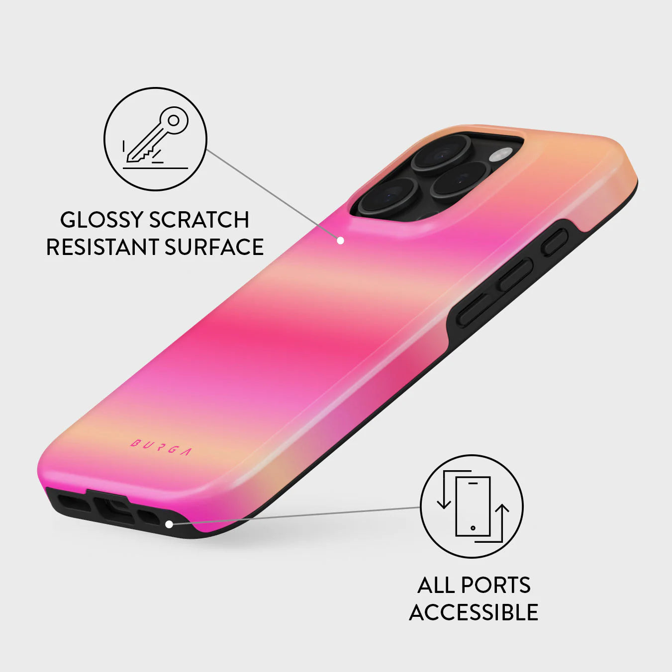 Burga iPhone 16 Pro Max Fashion Tough MagSafe Σκληρή Θήκη με MagSafe - SPF 100