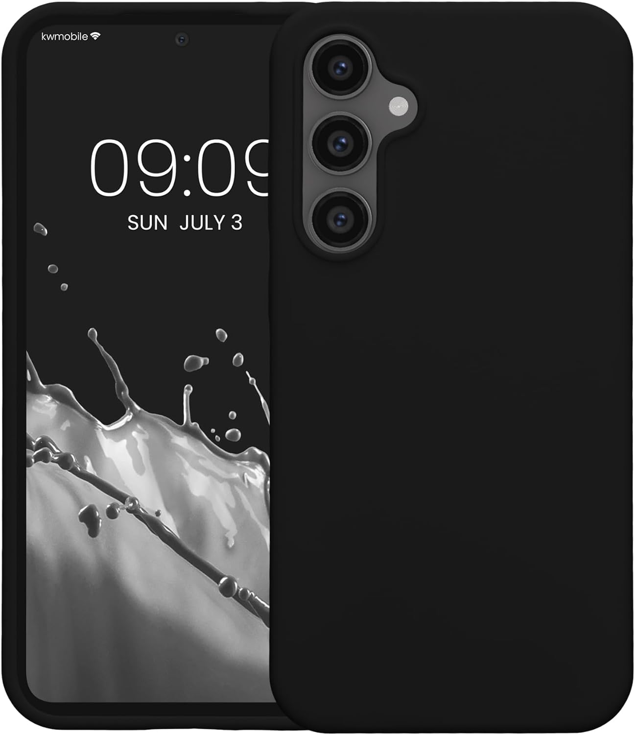 KW Samsung Galaxy S23 FE Θήκη Σιλικόνης Rubberized TPU - Black