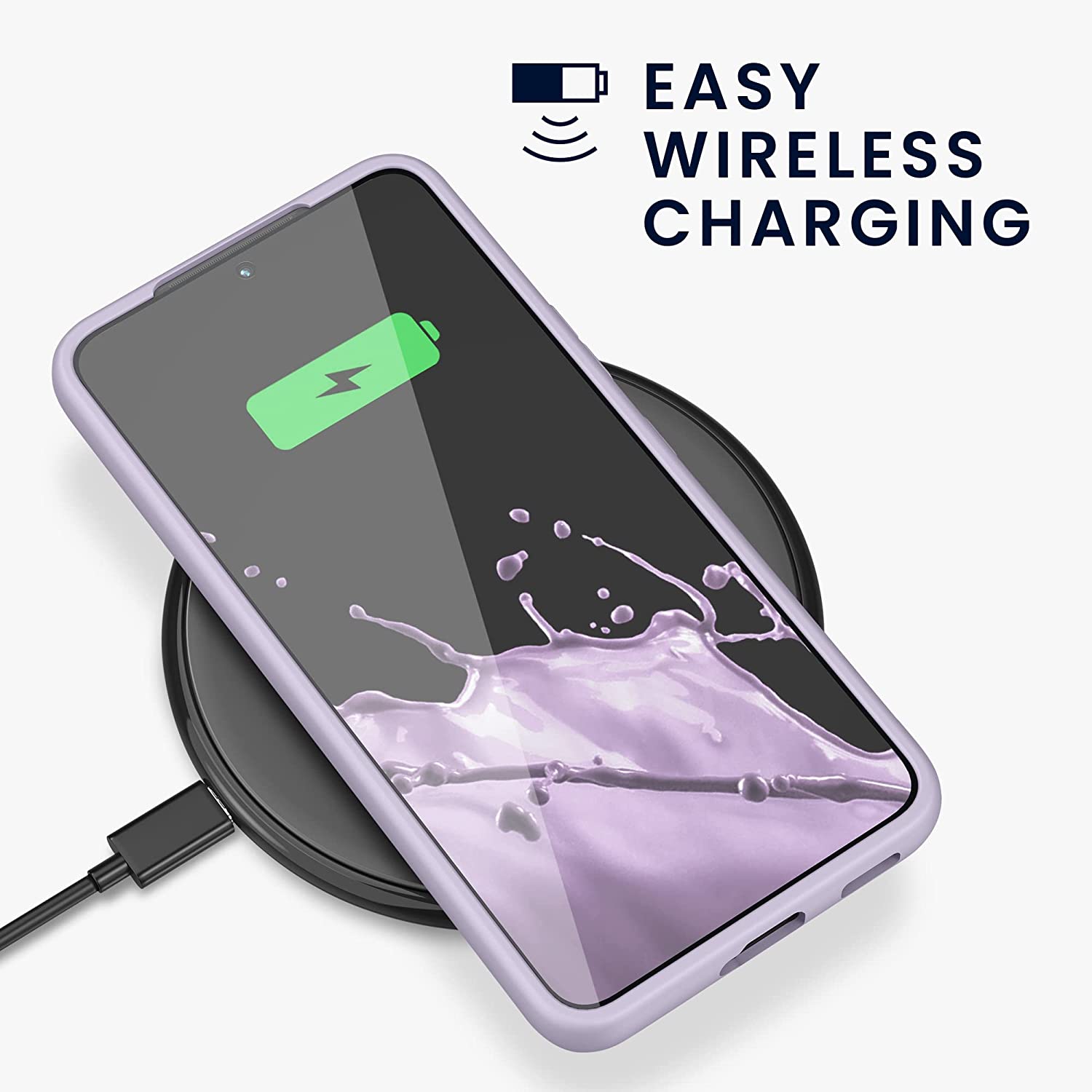 KW Samsung Galaxy S22 Θήκη Σιλικόνης TPU - Lavender - 56758.108