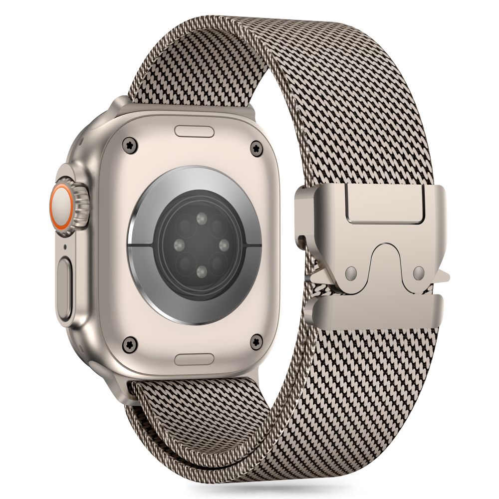 Tech-Protect Λουράκι Apple Watch 8/9/10/11 - SE (1/2/3) - Ultra (1/2/3) – 44/45/46/49mm Milano από Ανοξείδωτο Ατσάλι - Titanium