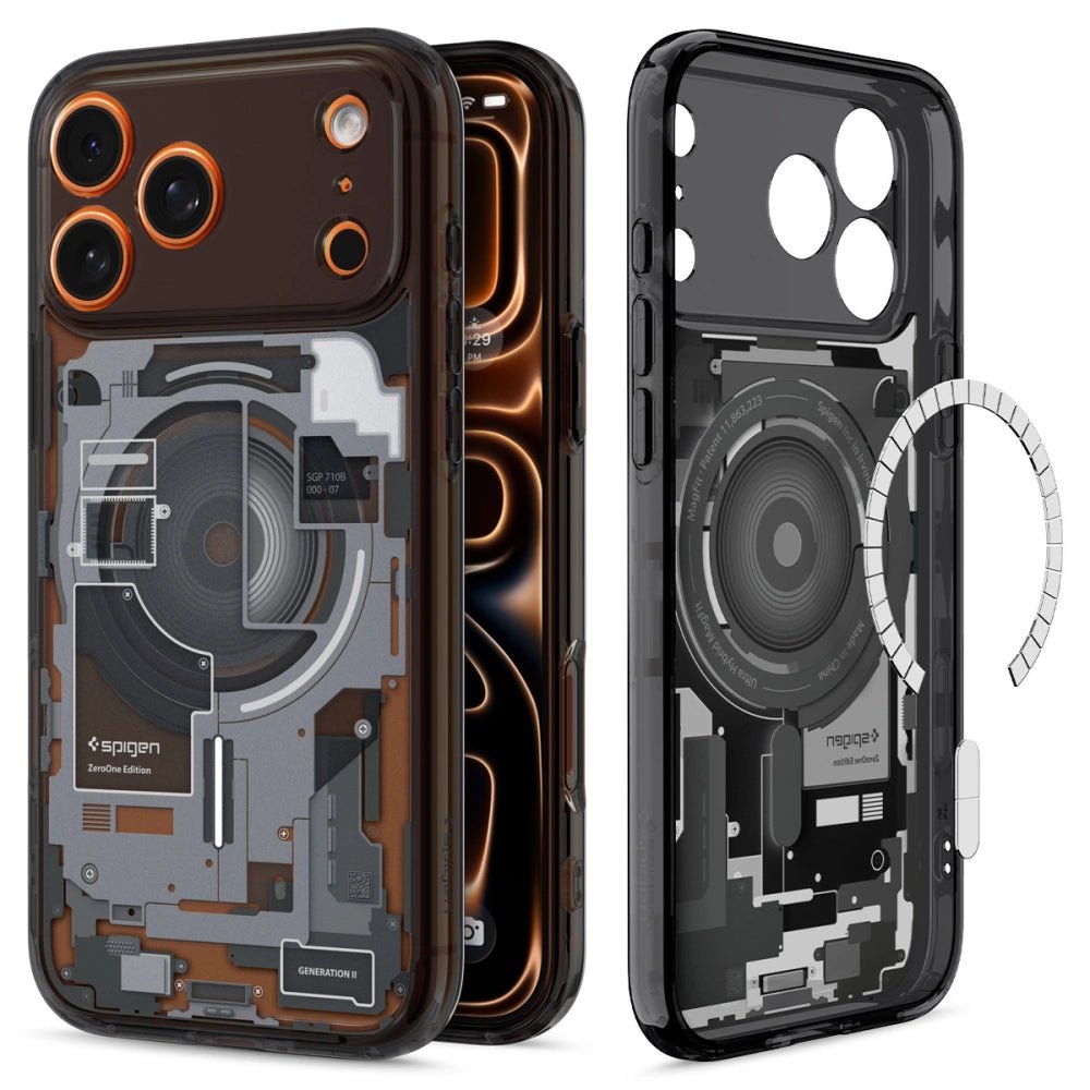 Spigen iPhone 17 Pro - Ultra Hybrid Mag - Σκληρή Θήκη με Πλαίσιο Σιλικόνης Και MagSafe - Zero One Black