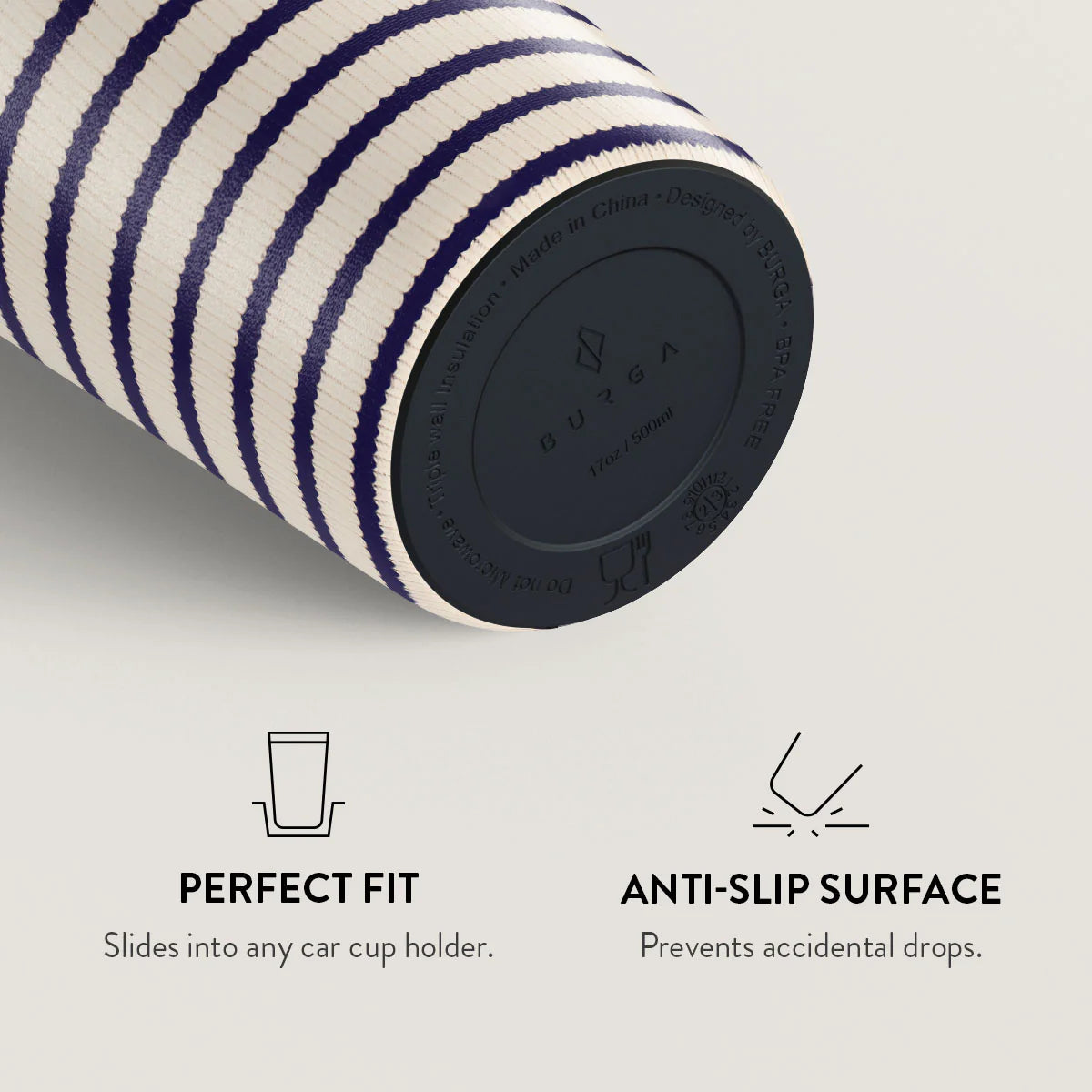 Burga Κούπα Θερμός από Ανοξείδωτο Ατσάλι - Flap Lid - 700ml - Old Money