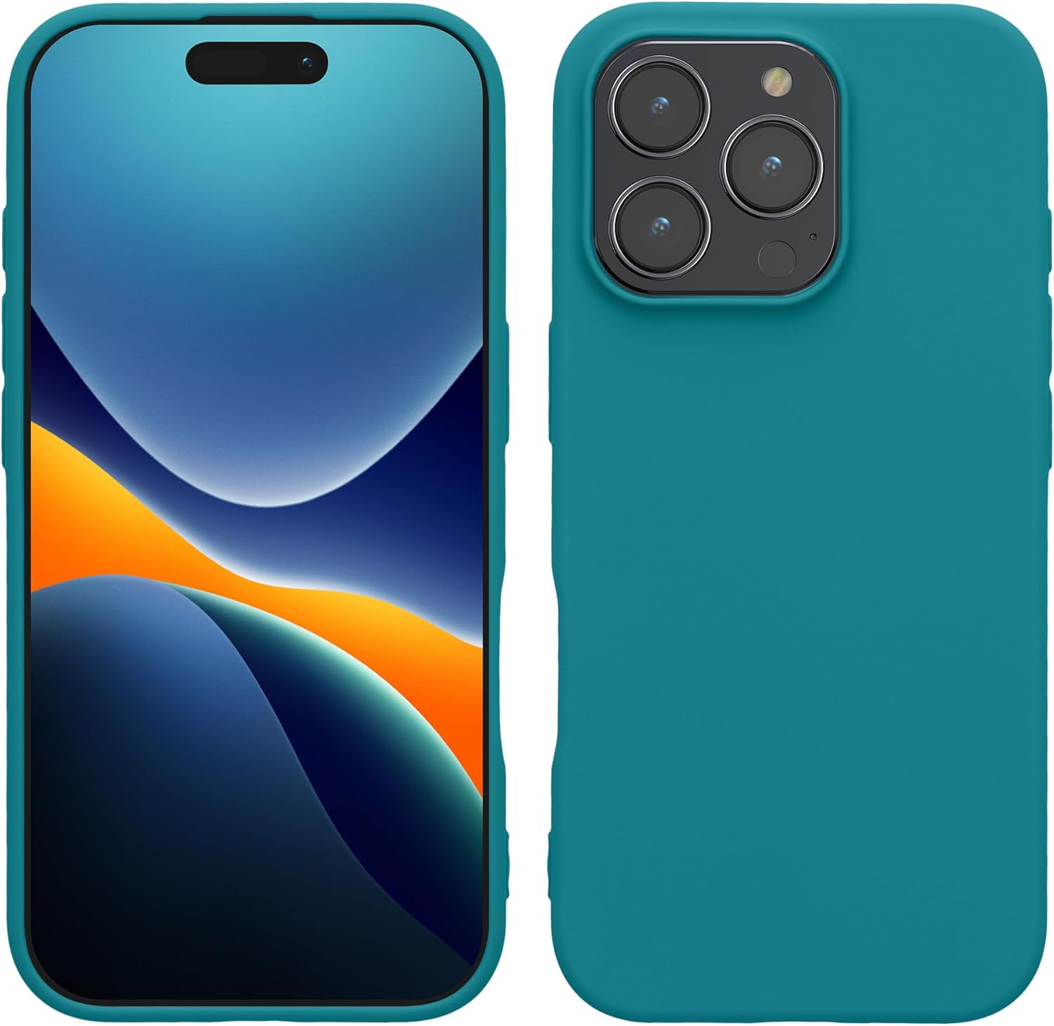 KW iPhone 16 Pro Max Λεπτή Θήκη Σιλικόνης TPU - Matte Petrol