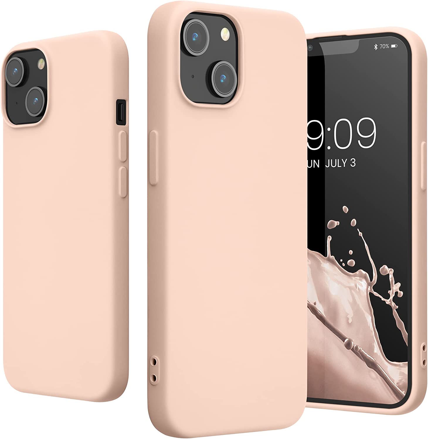KW iPhone 14 Θήκη Σιλικόνης Rubberized TPU - Coconut Swirl - 59079.225