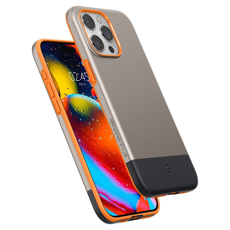 Spigen iPhone 15 Pro Max Style Armor Mag Σκληρή Θήκη με MagSafe - Alpine Gold