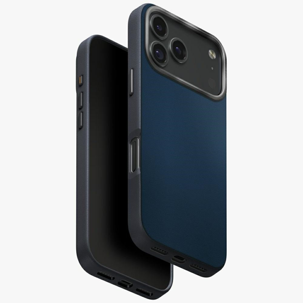 Uniq iPhone 17 Pro - Lyden DS - Σκληρή Θήκη με Επένδυση Συνθετικού Δέρματος και MagSafe - Blue