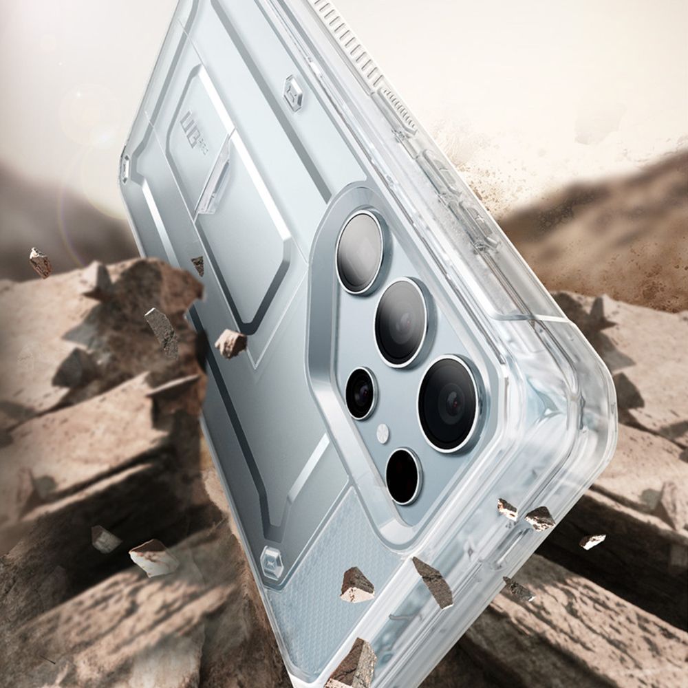 Supcase Samsung Galaxy S24 Ultra Unicorn Beetle Pro 2 Σκληρή Θήκη με Προστασία Οθόνης και Stand - Clear