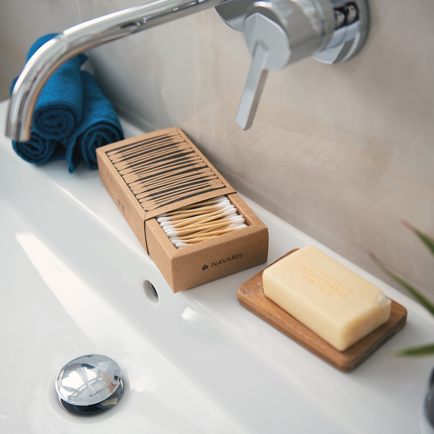 Navaris Βαμβακερές Μπατονέτες από Μπαμπού - 800 τεμάχια - 47518.800