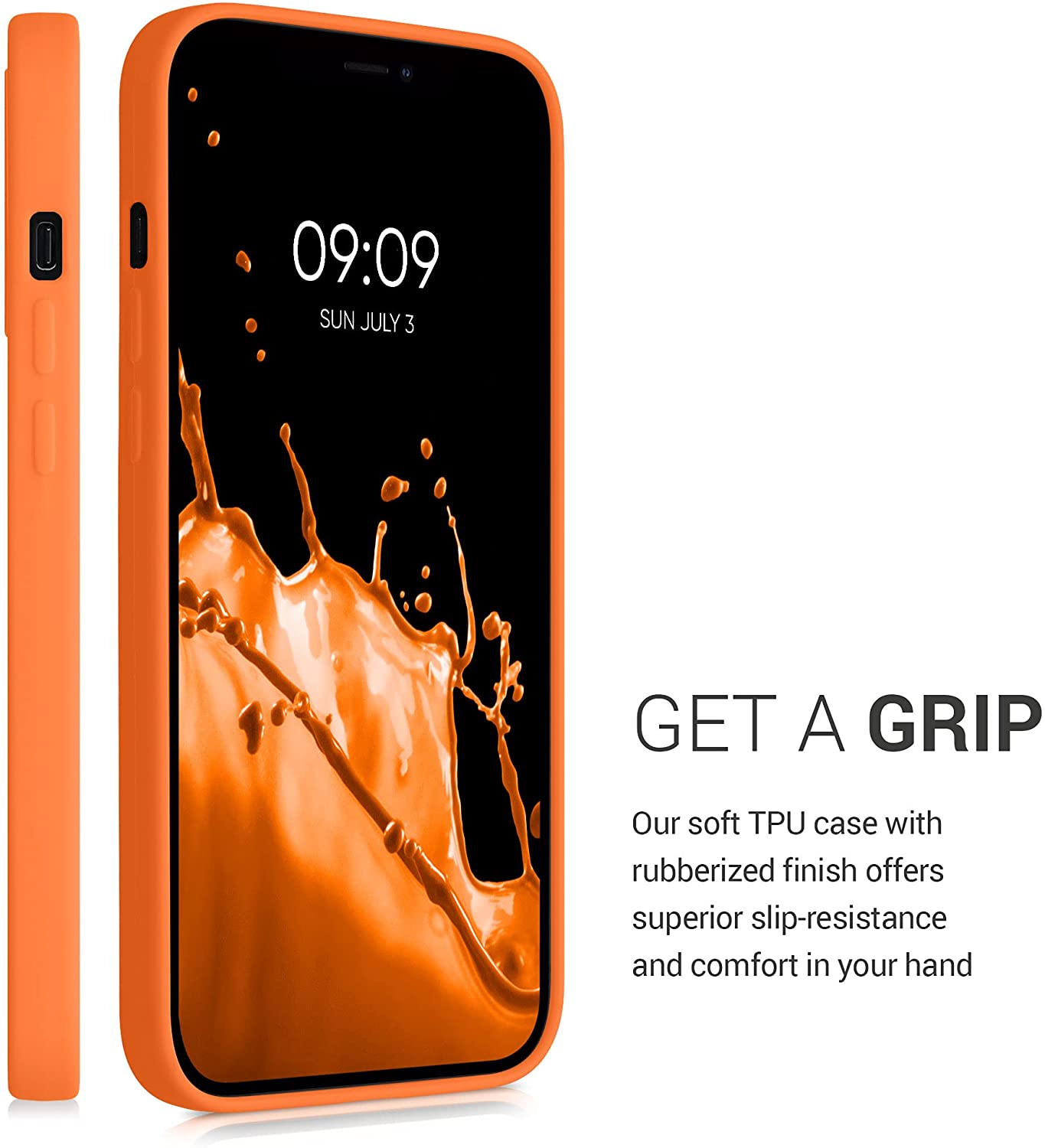 KW iPhone 12 Pro Max Θήκη Σιλικόνης TPU - Cosmic Orange - 54514.150