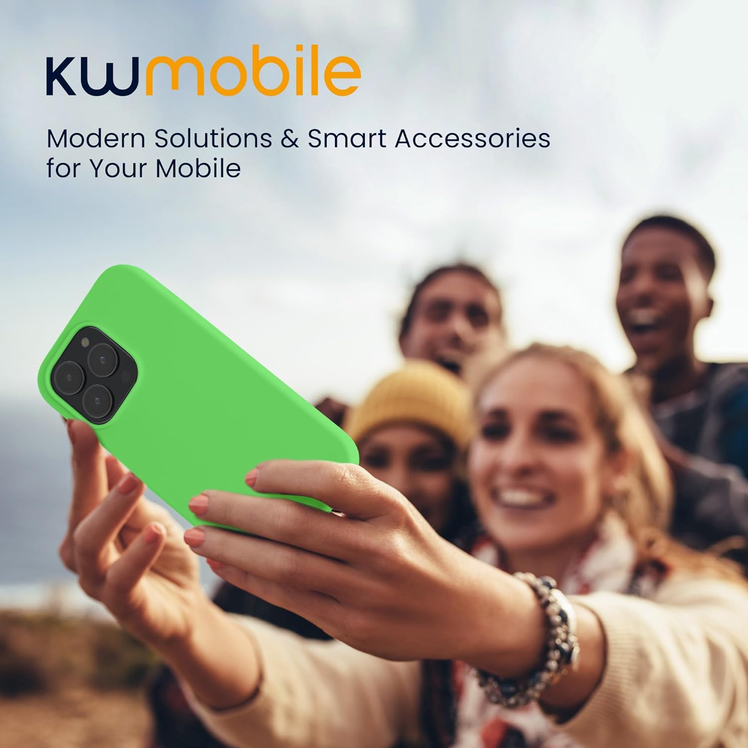 KW iPhone 15 Pro Θήκη Σιλικόνης Rubberized TPU - Lime Green - 61955.159