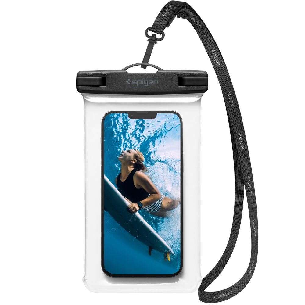Spigen A601 Universal Αδιάβροχη Θήκη για Smartphones 6.9'' - Clear / Black