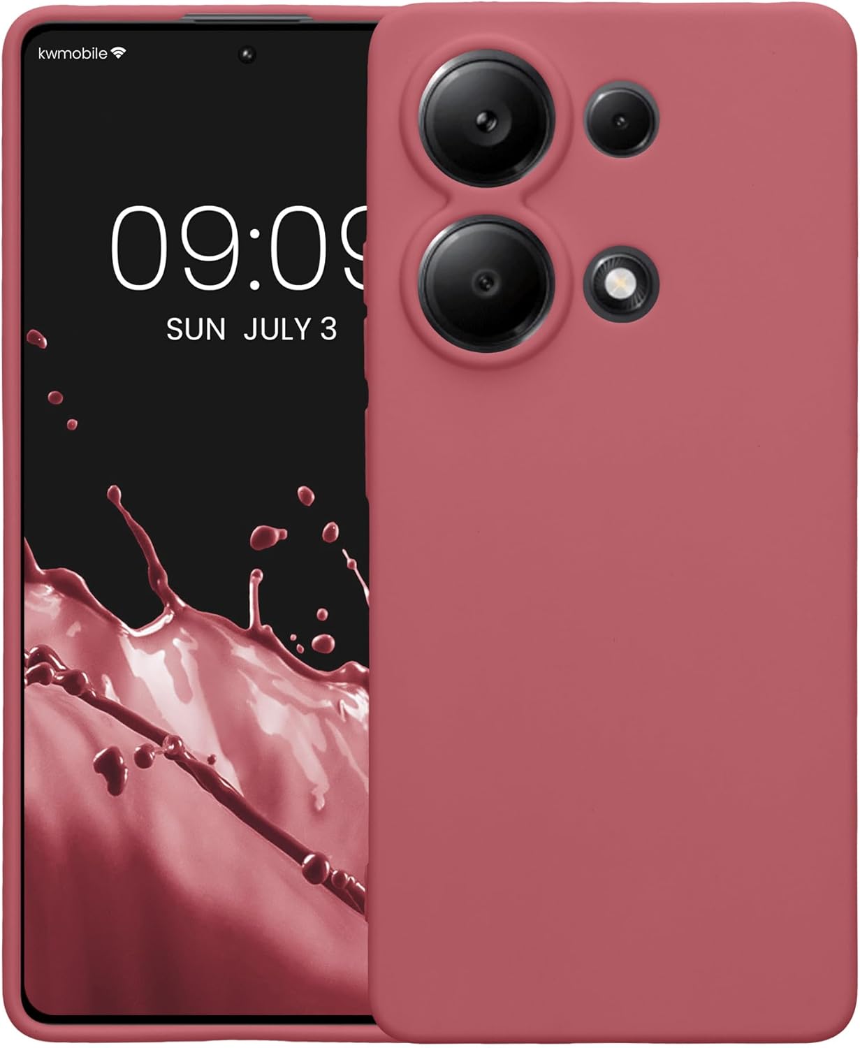 KW Xiaomi Redmi Note 13 Pro 4G Θήκη Σιλικόνης TPU - Dark Rose