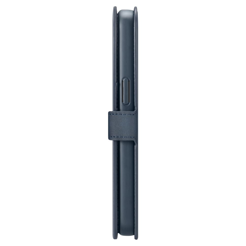 Spigen iPhone 15 Pro Wallet S Pro Θήκη Πορτοφόλι Stand από Δερματίνη - Navy