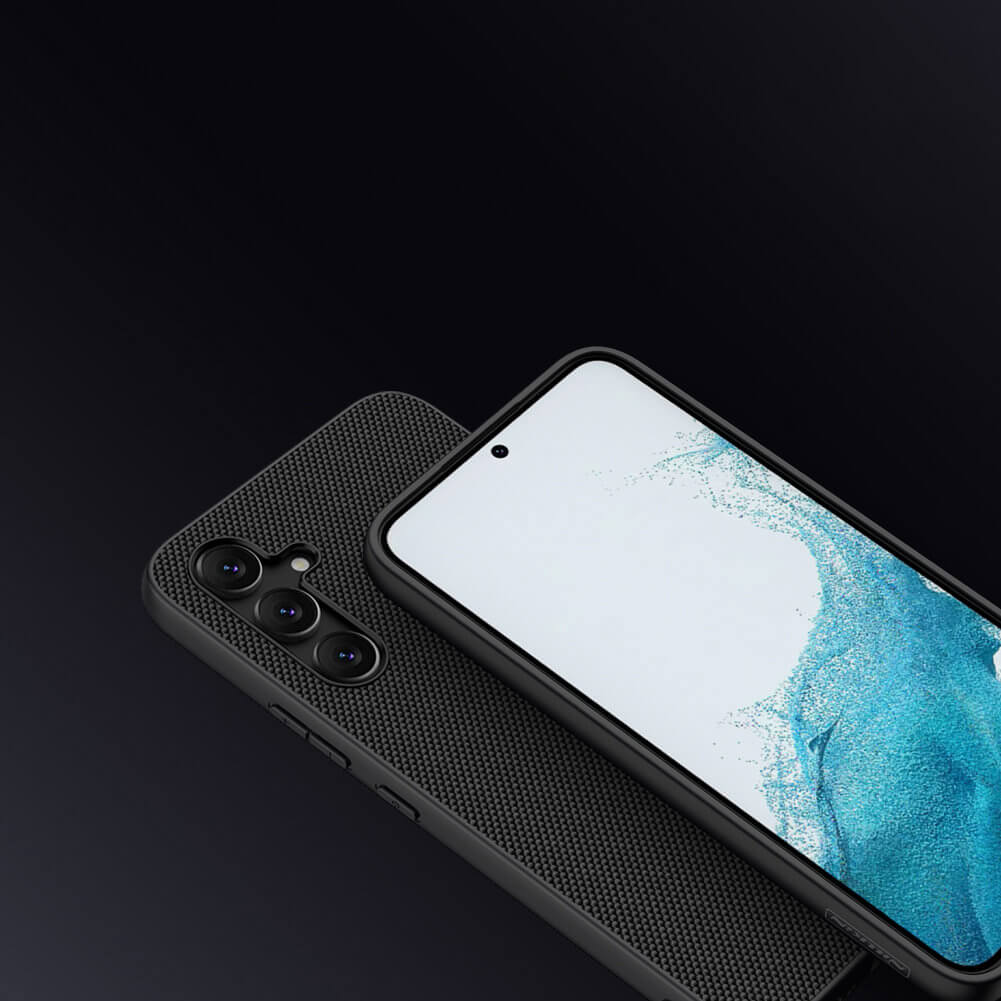 Nillkin Samsung Galaxy A54 5G Textured Case Σκληρή Θήκη με Πλαίσιο Σιλικόνης - Black