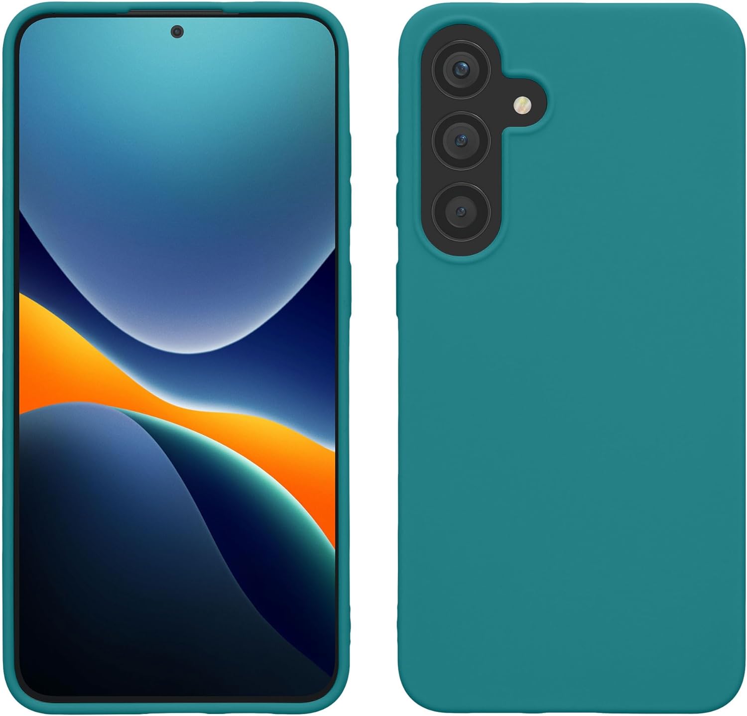 KW Samsung Galaxy S24+ Θήκη Σιλικόνης TPU - Petrol Matte