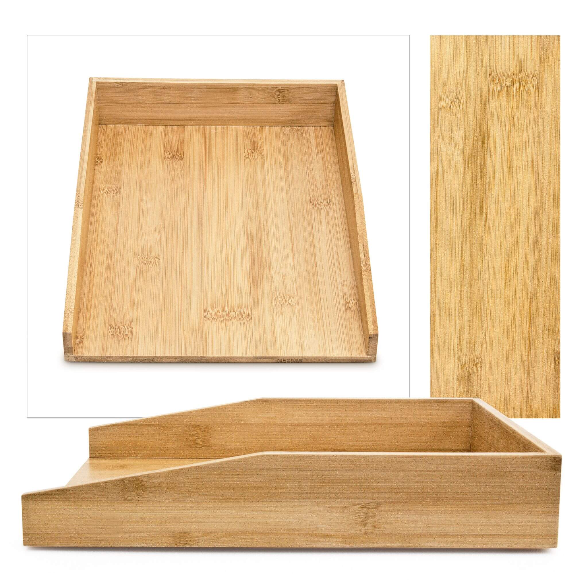 Relaxdays Θήκη Αποθήκευσης και Οργάνωσης Εγγράφων από Bamboo - Natural - 4052025140557