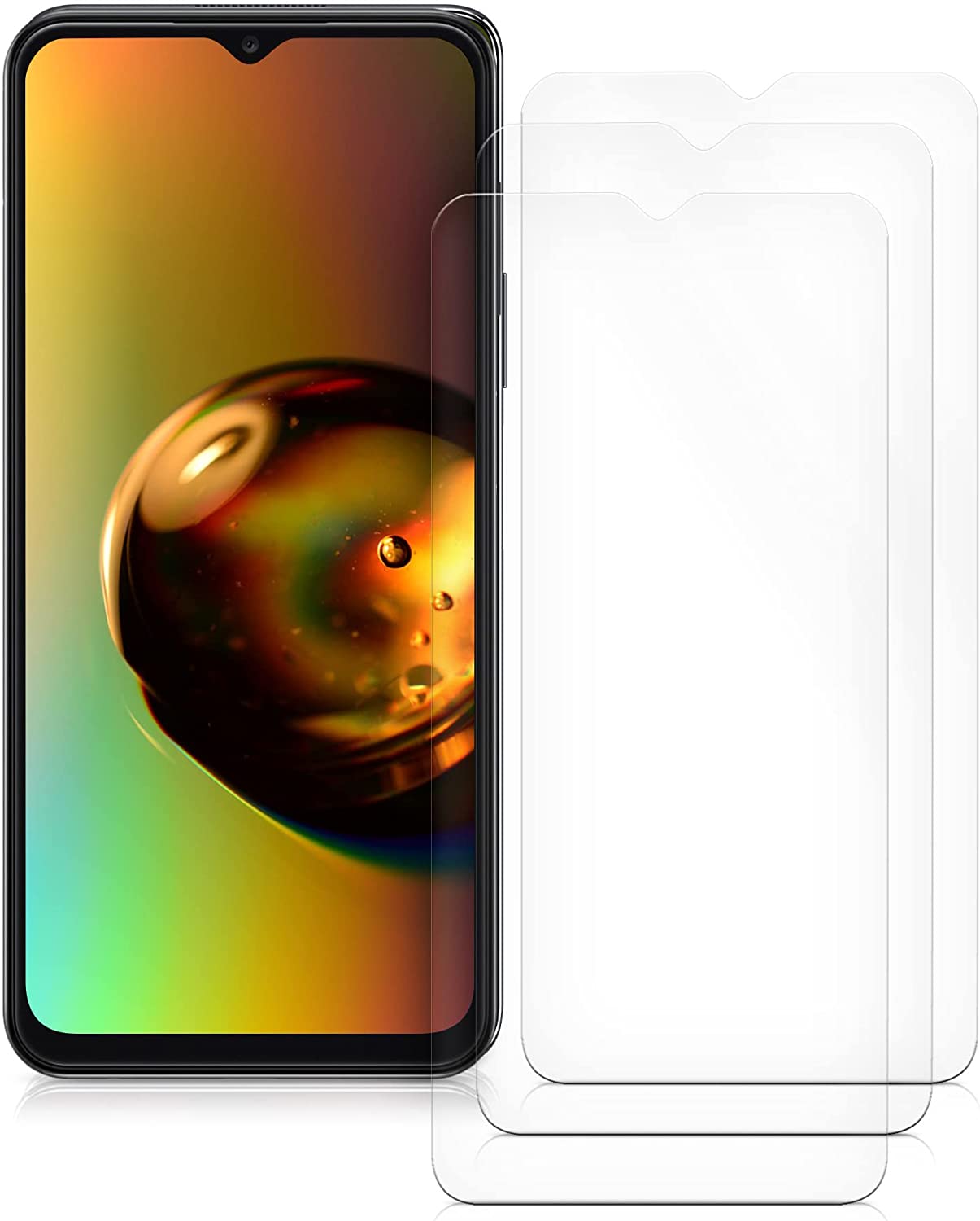 KW Samsung Galaxy A13 4G - Τρεις Μεμβράνες Προστασίας Οθόνης - Διάφανες - 57868.1