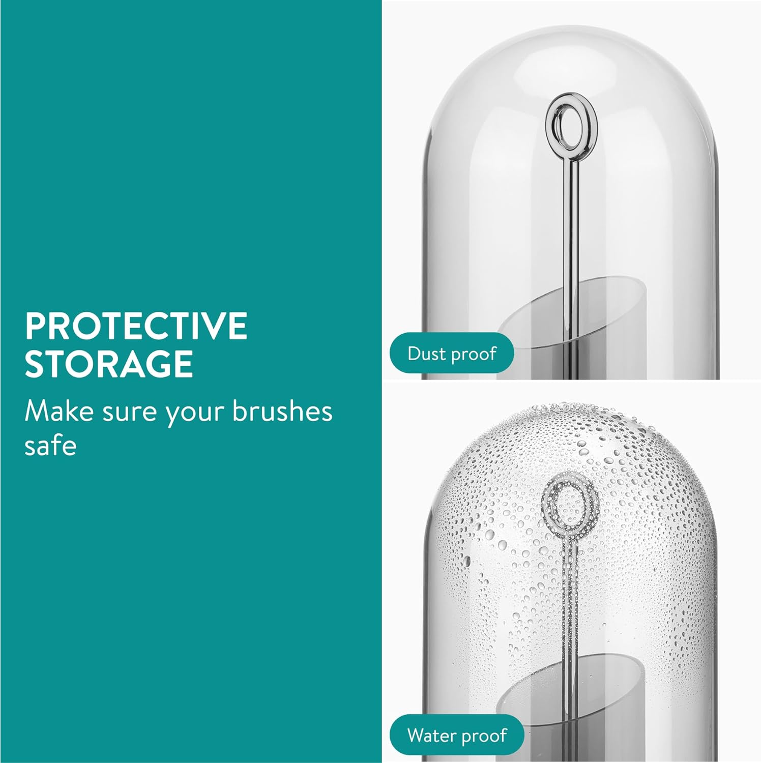 Navaris Περιστρεφόμενη Θήκη για Πινέλα Μακιγιάζ - Grey - 61656.01