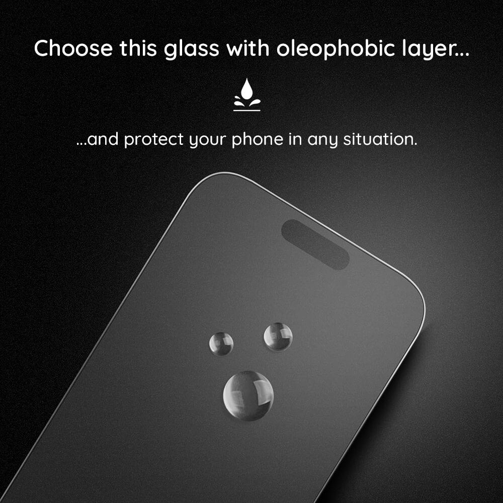 Lito iPhone 16 HD Pro Matte Αντιχαρακτικό Γυαλί Οθόνης - Black