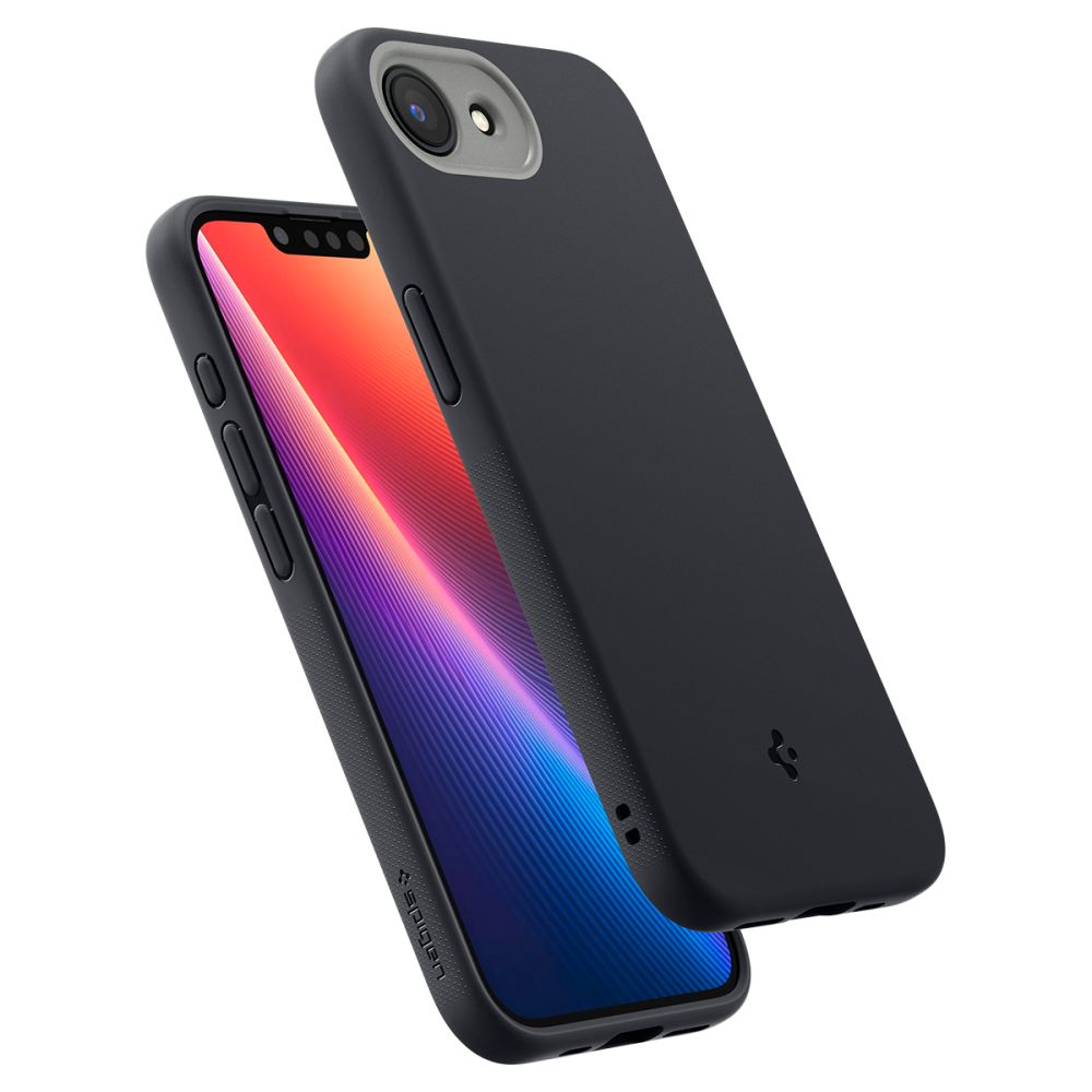 Spigen iPhone 16e - Nano Pop Mag Θήκη Σιλικόνης με MagSafe - Black Sesame