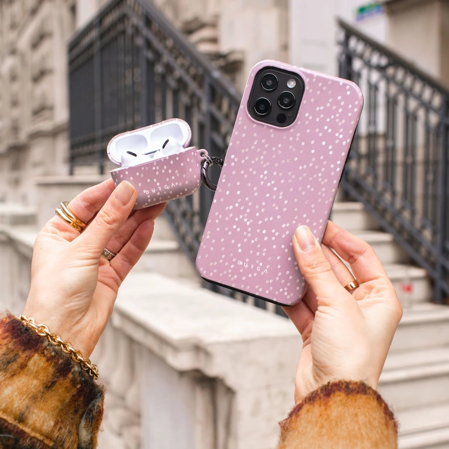 Burga iPhone 14 Pro Max Fashion Tough Σκληρή Θήκη - Hot Cocoa