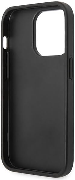 Guess iPhone 15 Pro - 4G Big Metal Logo Θήκη με Επένδυση Συνθετικού Δέρματος - Grey - GUHCP15L4GMGGR