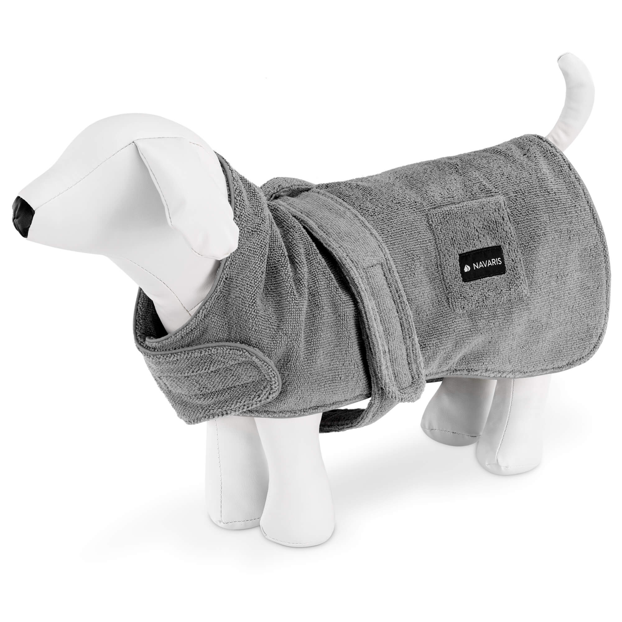 Navaris Μπουρνούζι Σκύλου - L - Grey - 56089.22.3