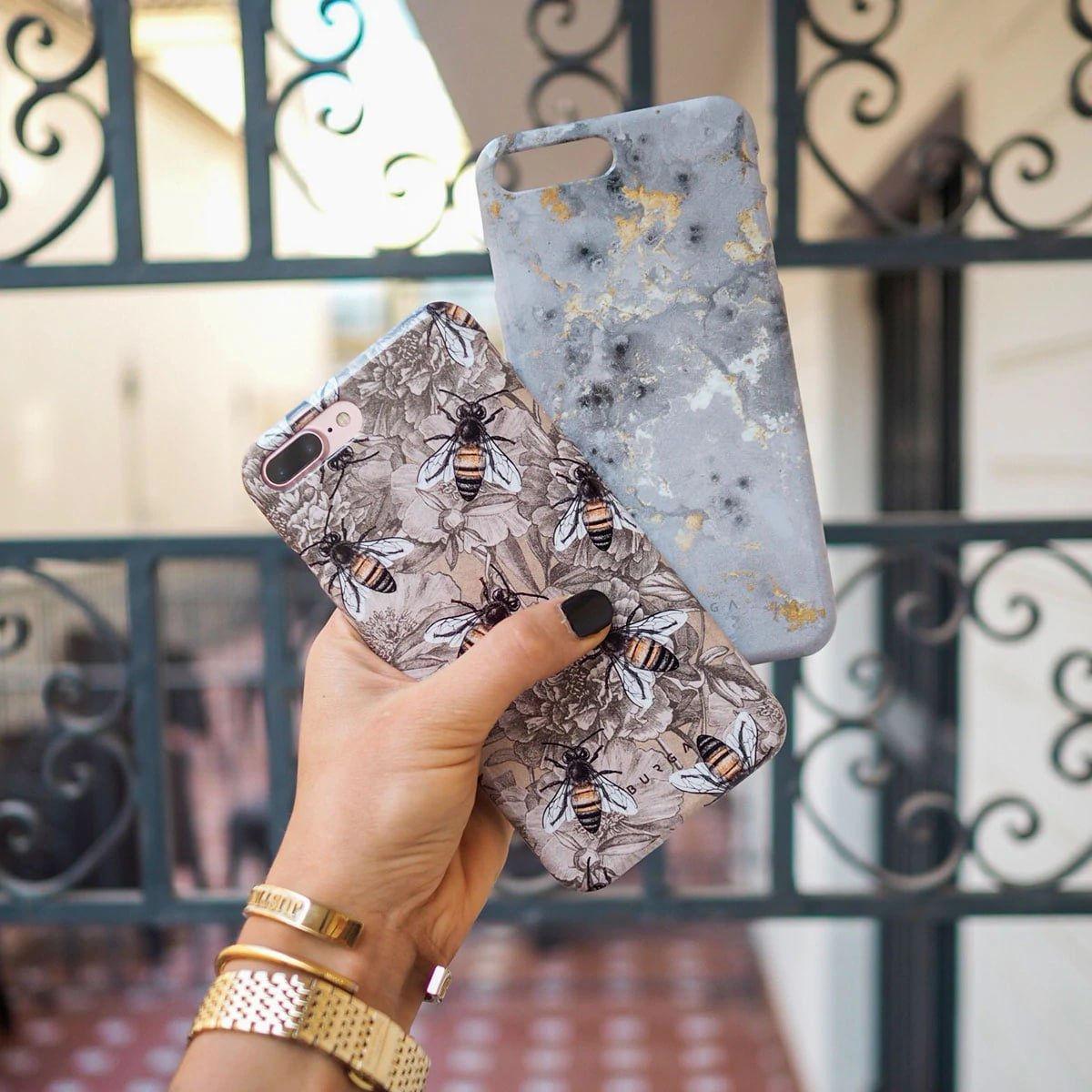 Burga Samsung Galaxy S22 Ultra Fashion Tough Σκληρή Θήκη - Honey Bee