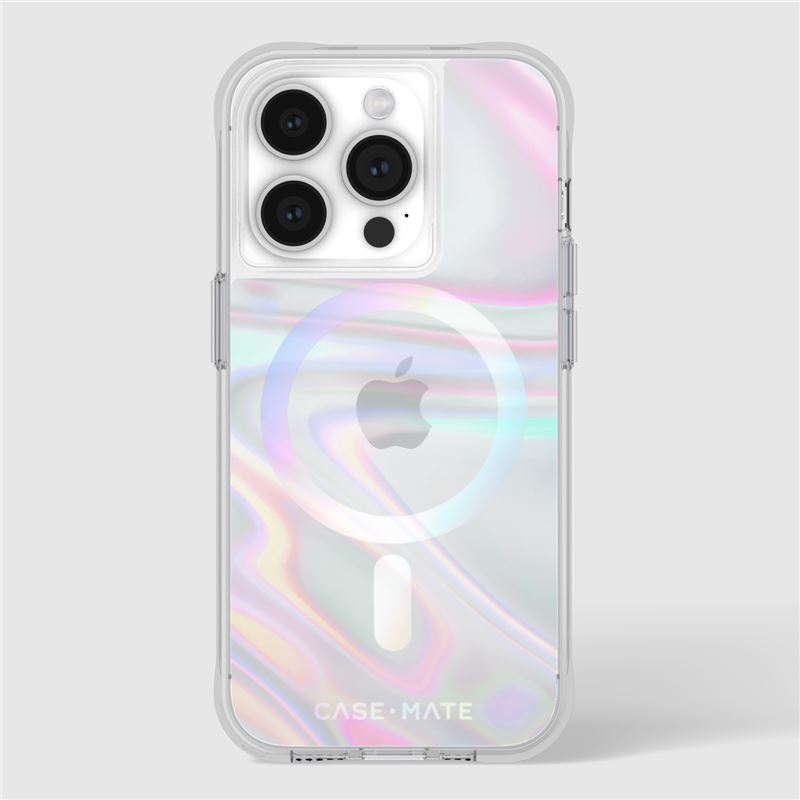 Case-Mate iPhone 15 Pro Soap Bubble MagSafe Σκληρή Θήκη με MagSafe - Soap Bubble