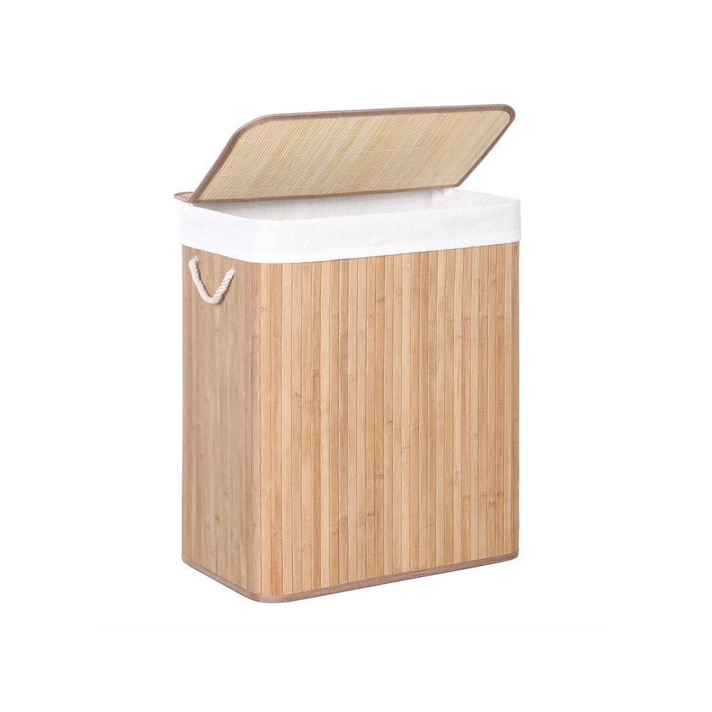 Songmics Καλάθι Απλύτων από Μπαμπού - 100L - Natural - LCB071N02