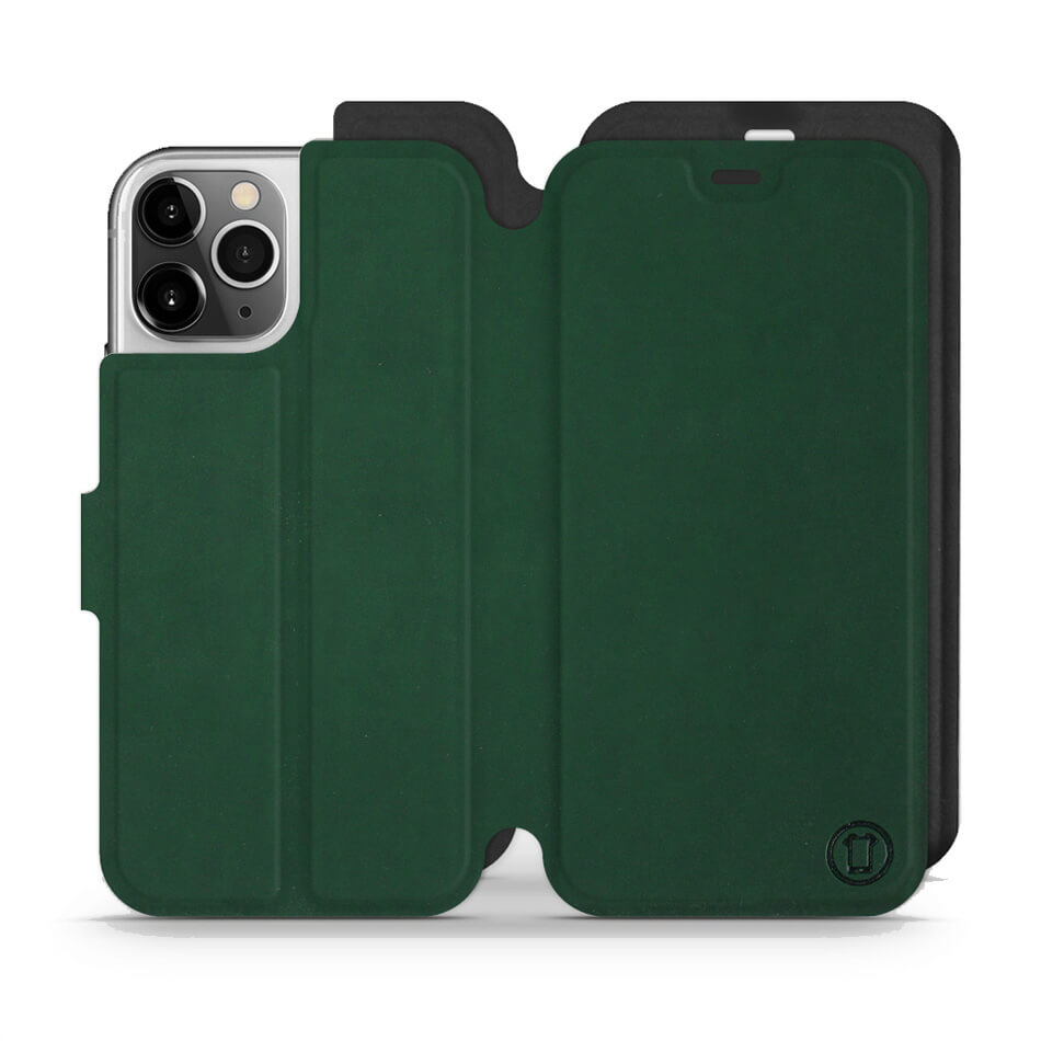 Mobiwear iPhone 12 Pro Θήκη Βιβλίο Slim Flip - Πράσινη - S_GRB