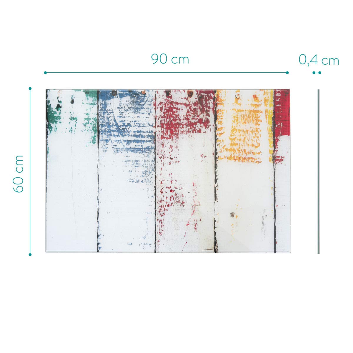 Navaris Μαγνητικός Γυάλινος Πίνακας - 90x60cm - Design Painted Wood - 45723.05