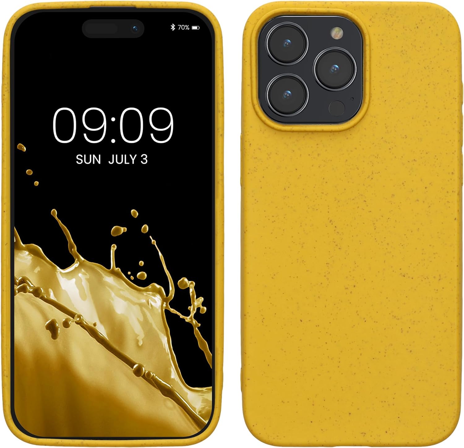 Kalibri iPhone 15 Pro Max Θήκη Σιλικόνης TPU με Ανακυκλώσιμο και Βιοδιασπώμενο Υλικό - Yellow